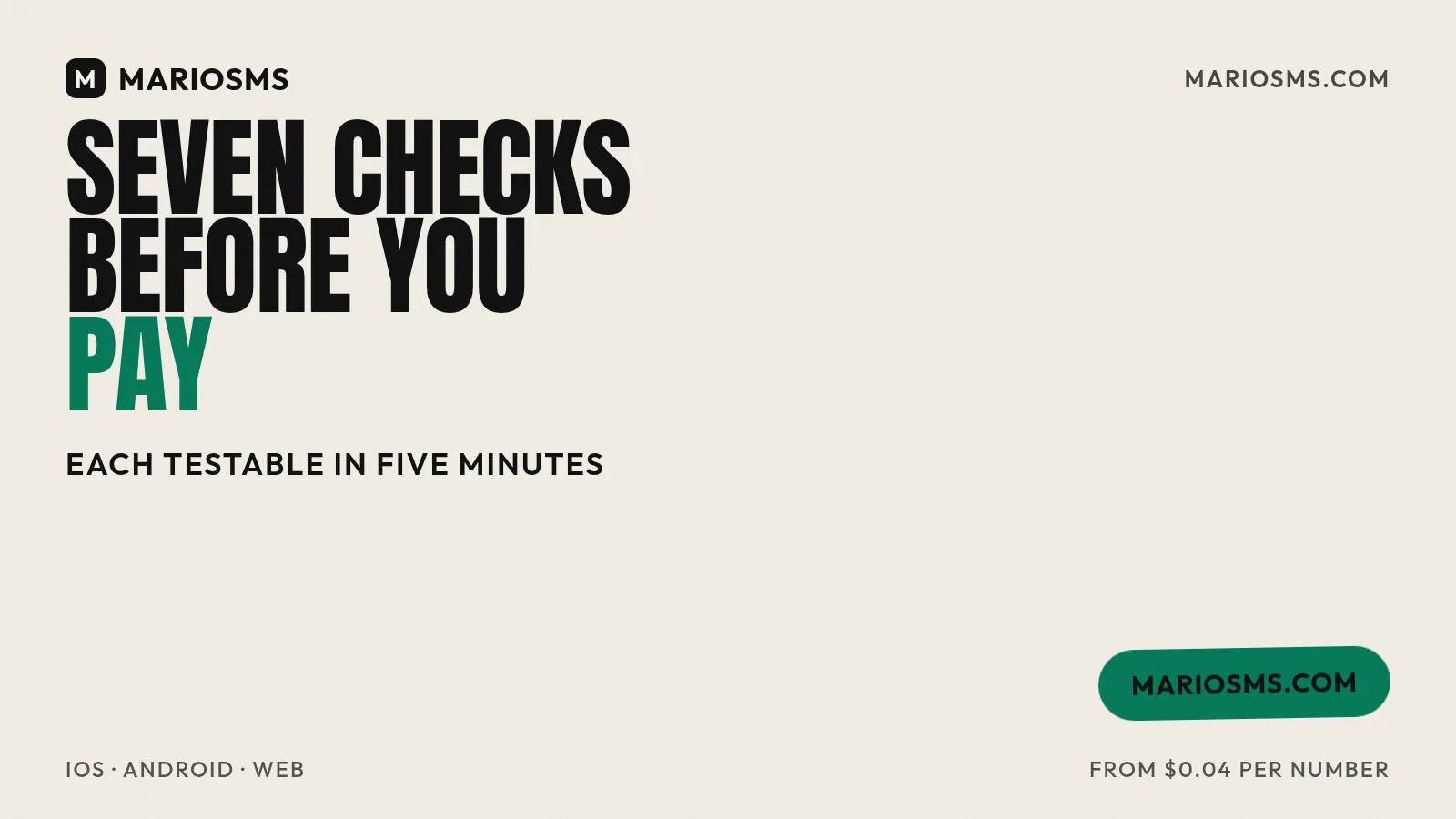 Reviewing a provider before paying