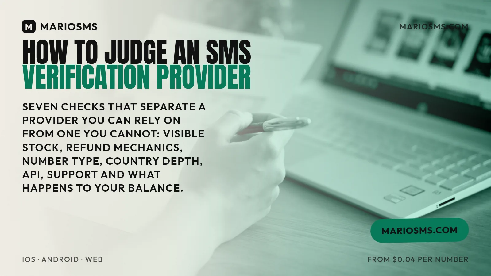 How to Judge an SMS Verification Provider