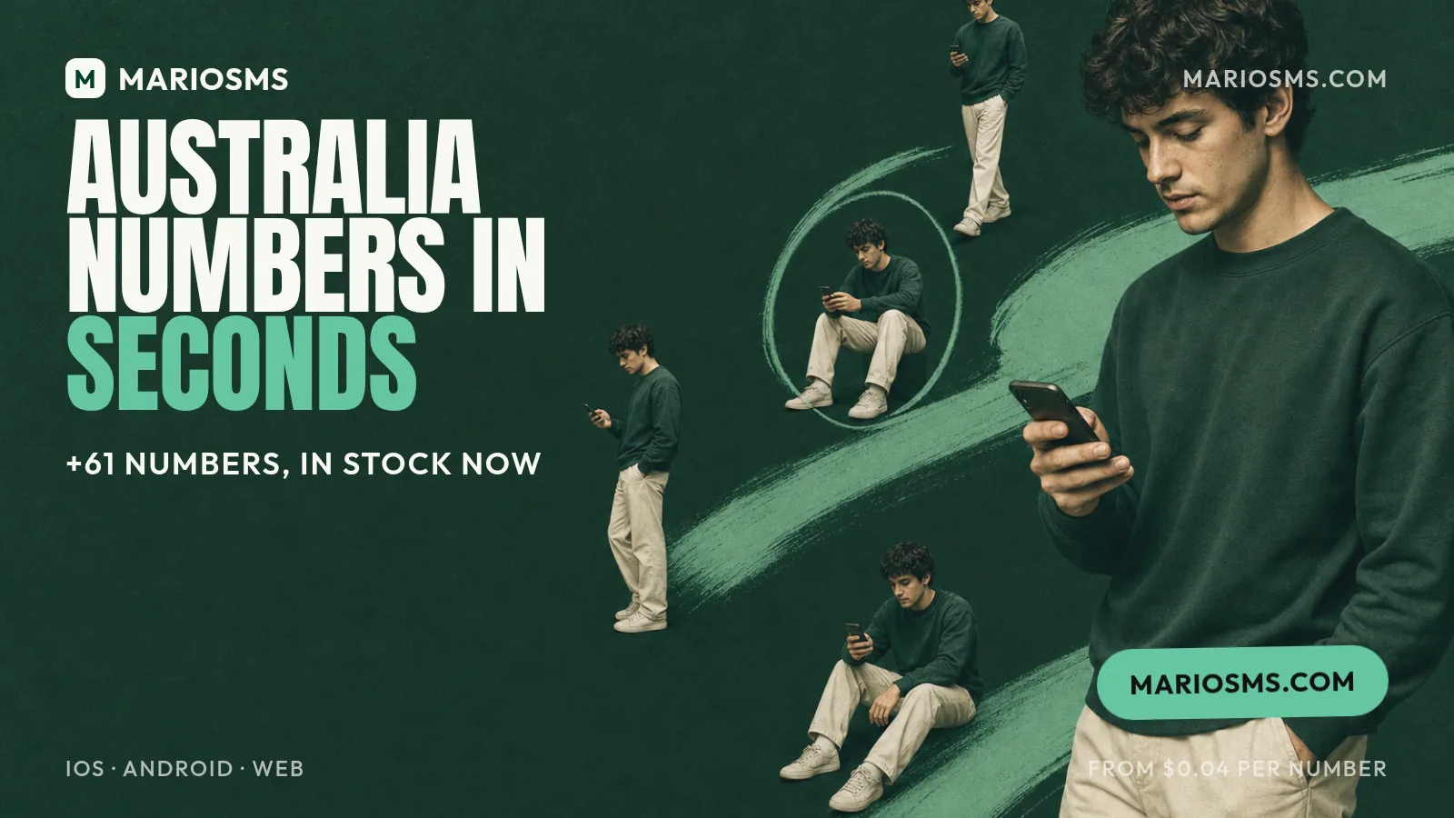 Australia phone number for SMS verification