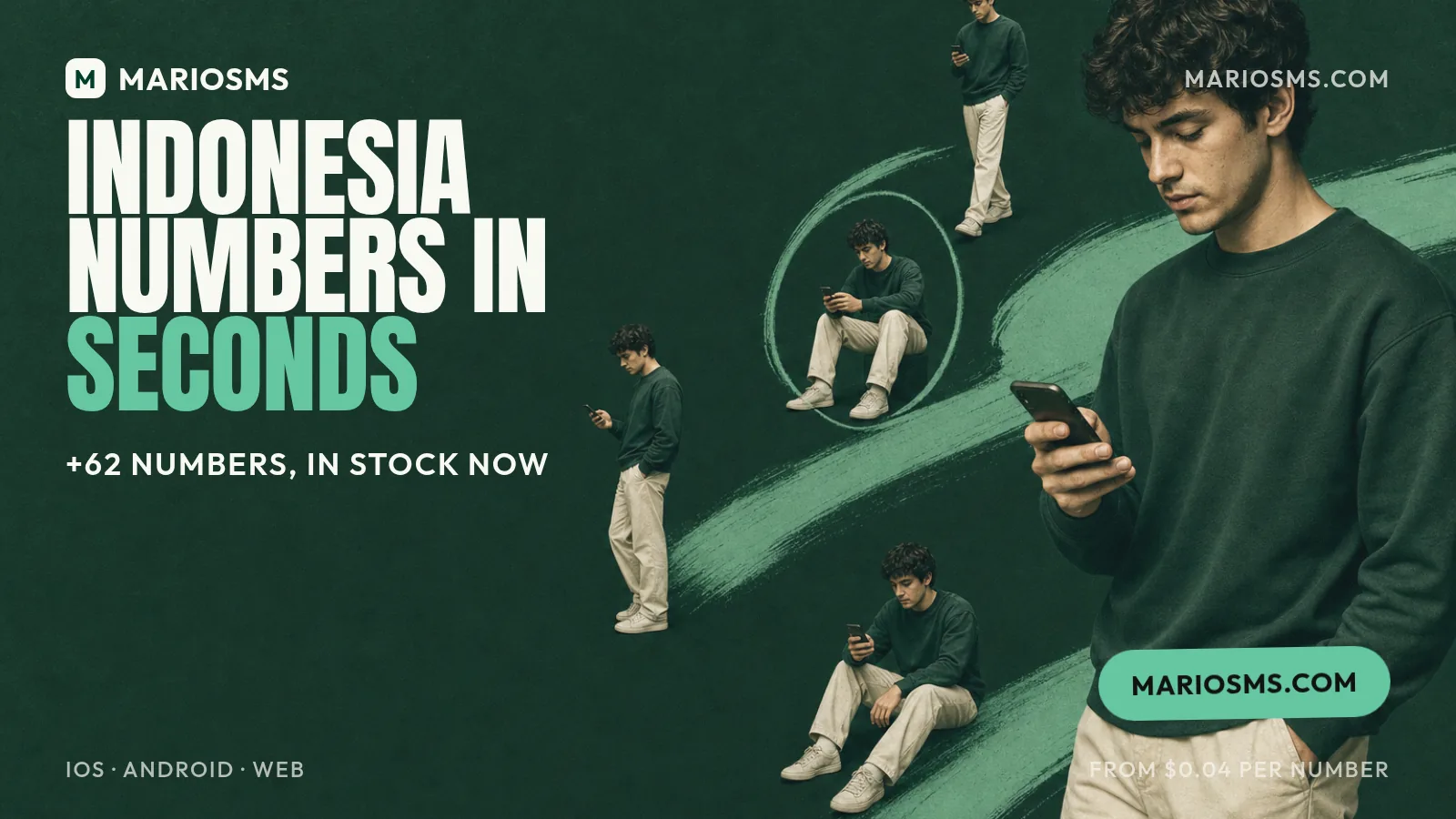 Indonesia phone number for SMS verification