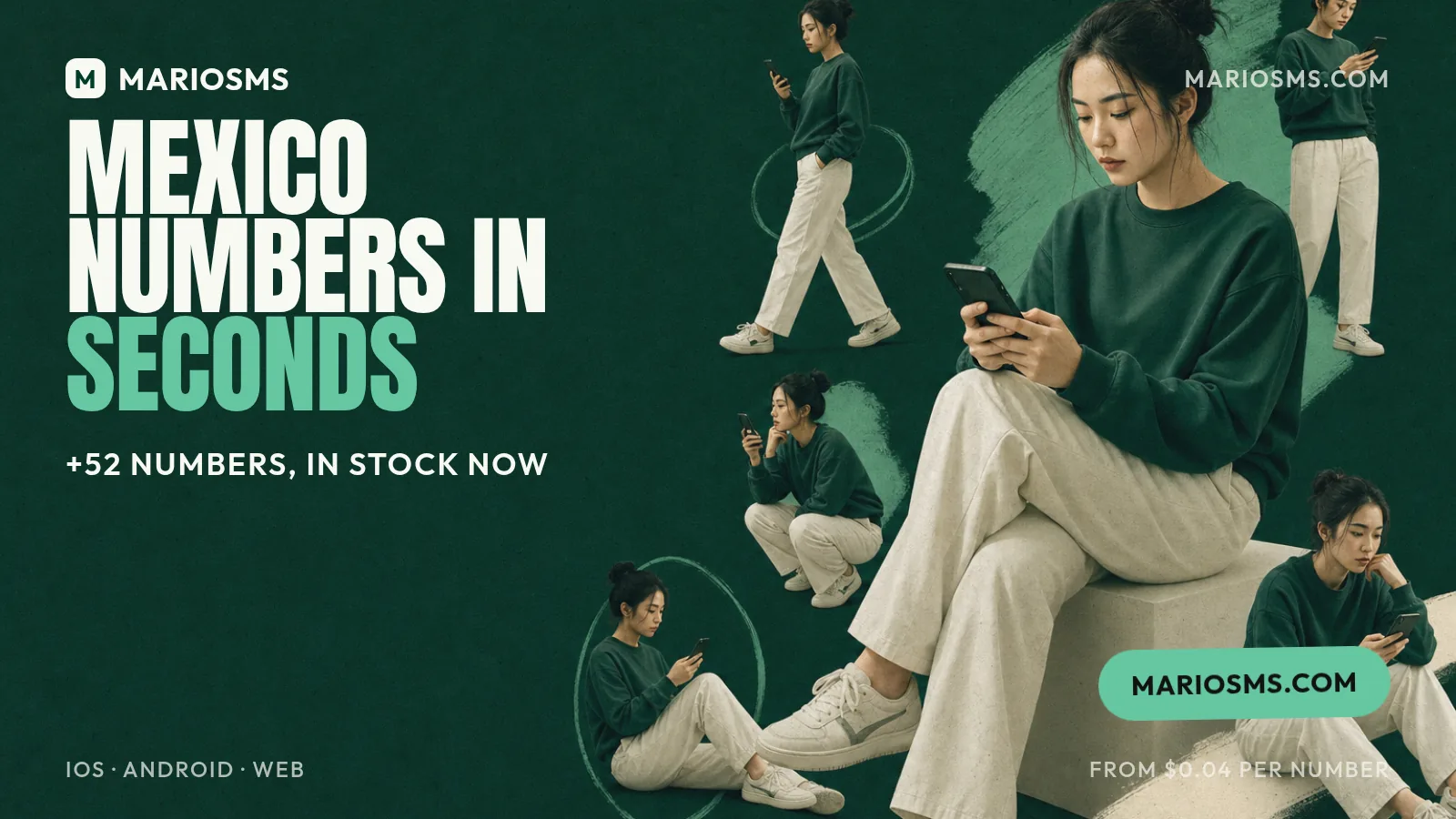 Mexico phone number for SMS verification