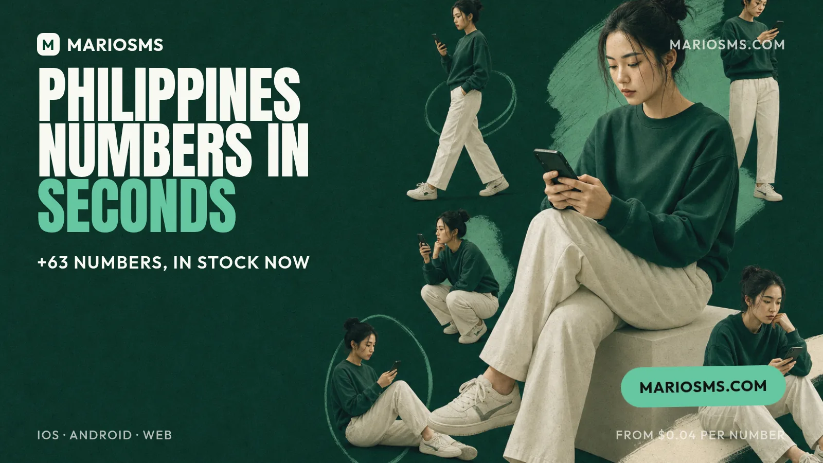 Philippines phone number for SMS verification